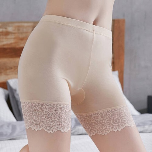 Damen elastische Spitze Sicherheit unter Shorts weiche Höschen Unterwäsche Leggings Hose - Bild 7 von 14