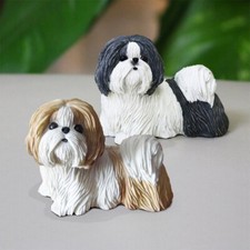 JJM Canidae Animal Chrysanthemum Shih Tzu Dog Pet Figure Collector Toy Kid Gift