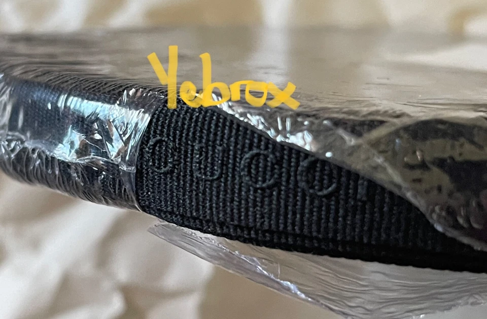 Authentic Gucci Logo 1/4" Ribbon Matte Black 75 Meter 82 Yards Roll New & Sealed - Image 3 of 4