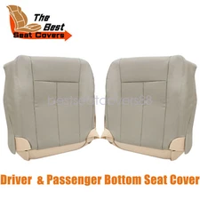 For Ford Expedition 2007-2014 Both Side Perforated Leather Bottom Seat Cover Tan