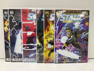 Static Season One #1-6 Complete High Grade DC Milestone Comics Run NM-
