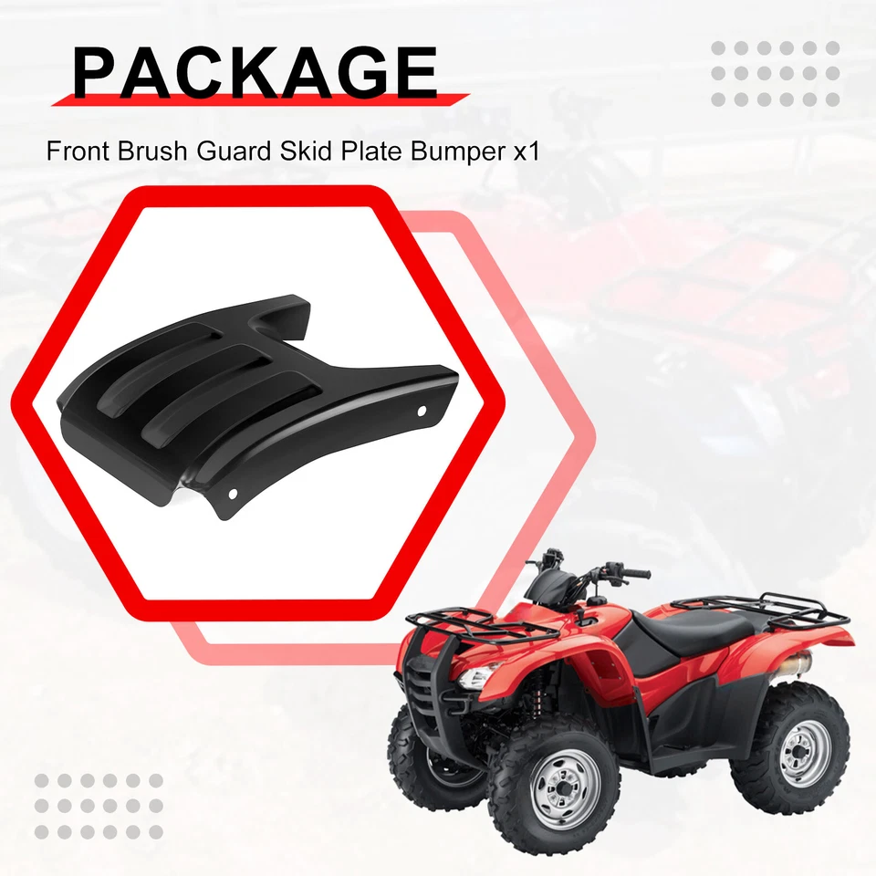 Protector de cepillo delantero placa deslizante parachoques para Honda Rancher 350 400 81160-HN7-000ZA Foto 3 de 4