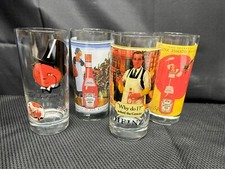 Set of 4 Designs ~ Vintage "HEINZ 57"  Drinking Glass Tumblers ~ 6 1/4" Tall
