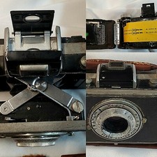 VINTAGE KODAK FLASH BANTAM WITH LEATHER CASE FOR DISPLAY NON WORKING SEE PICS