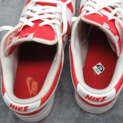 Nike Dunk Low Shoes Mens 10.5 Championship Red White Sneaker  display picture 1