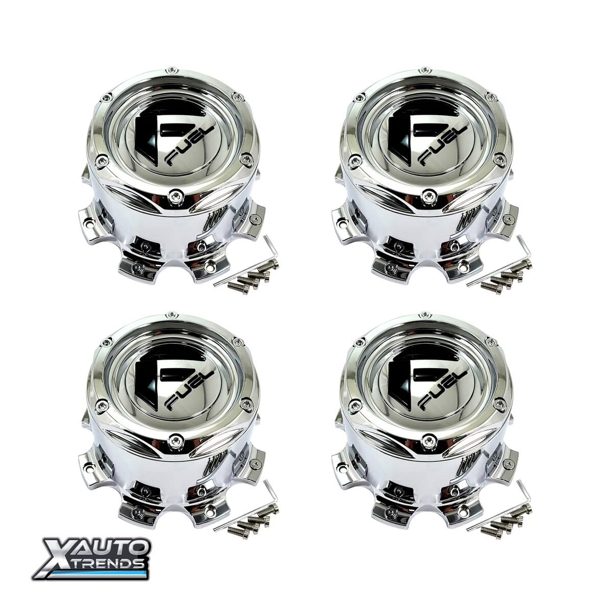 4 x Fuel Off-Road Chrome Wheel Center Cap 1004-09 | eBay