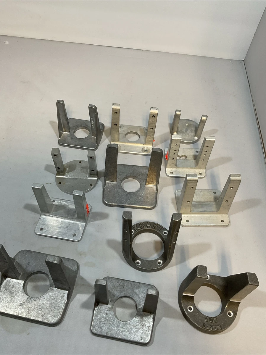 LOT OF 12 VINTAGE MODEL ENGINE METAL MOTOR MOUNTS FOR RC GLOW