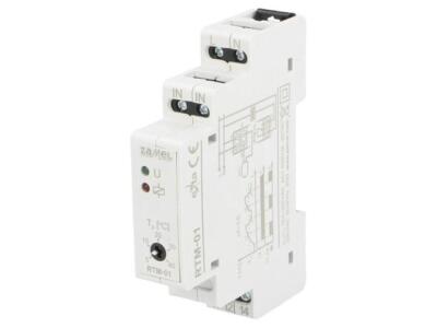 RTM-01 Module: Regulator NTC Temperature Off: SPDT, Relay DIN 5-40°C ZAMEL