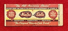 1940c *WWII* ~NUTRA COLA CO.~ ((SODA)) GRAPHIC LONG ISLAND CITY, N.Y. MATCHBOOK!
