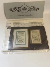 NOS Canterbury Designs Pattern Petite Wedding Sampler Chart Pack 3 1990
