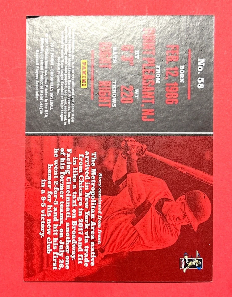 Todd Frazier ~ 2017 Panini Chronicles Baseball ~ Blue /399 - Image 2 of 2