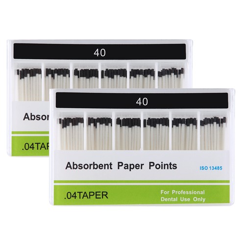 5X Dental Endo Absorbent Paper Points 40# Taper .04 Root Canal Cleaning Tips - Picture 5 of 8