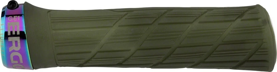 Punhos de fábrica Ergon GE1 Evo - Musgo congelado/óleo liso, bloqueio - Imagem 2 de 2