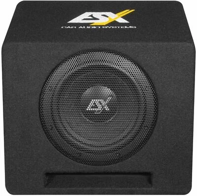 ESX DBX Single Bassreflexbox Auto kompkat 20 cm Subwoofer DBX-108Q 400 Watt - Bild 1 von 4