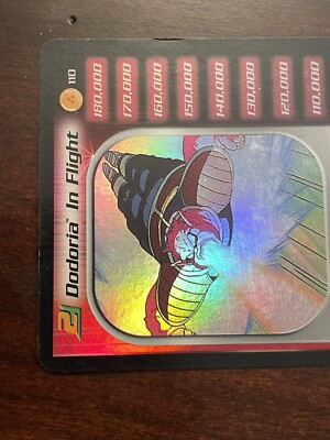 Dodoria In Flight Holo Foil Rare 110 DBZ CCG Card LV2 Dragon Ball