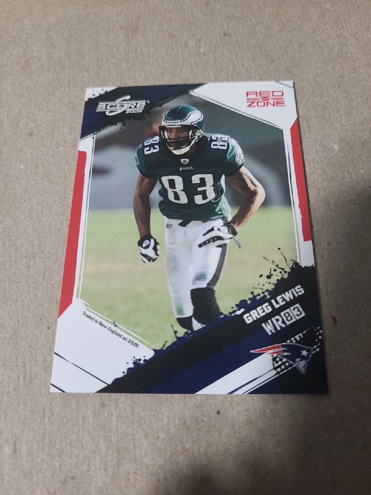 2009 Score Greg Lewis Red Zone /100