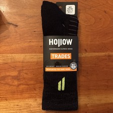 Hollow Trades Performance Alpaca Socks Size medium Women 7-10 Men 8-10