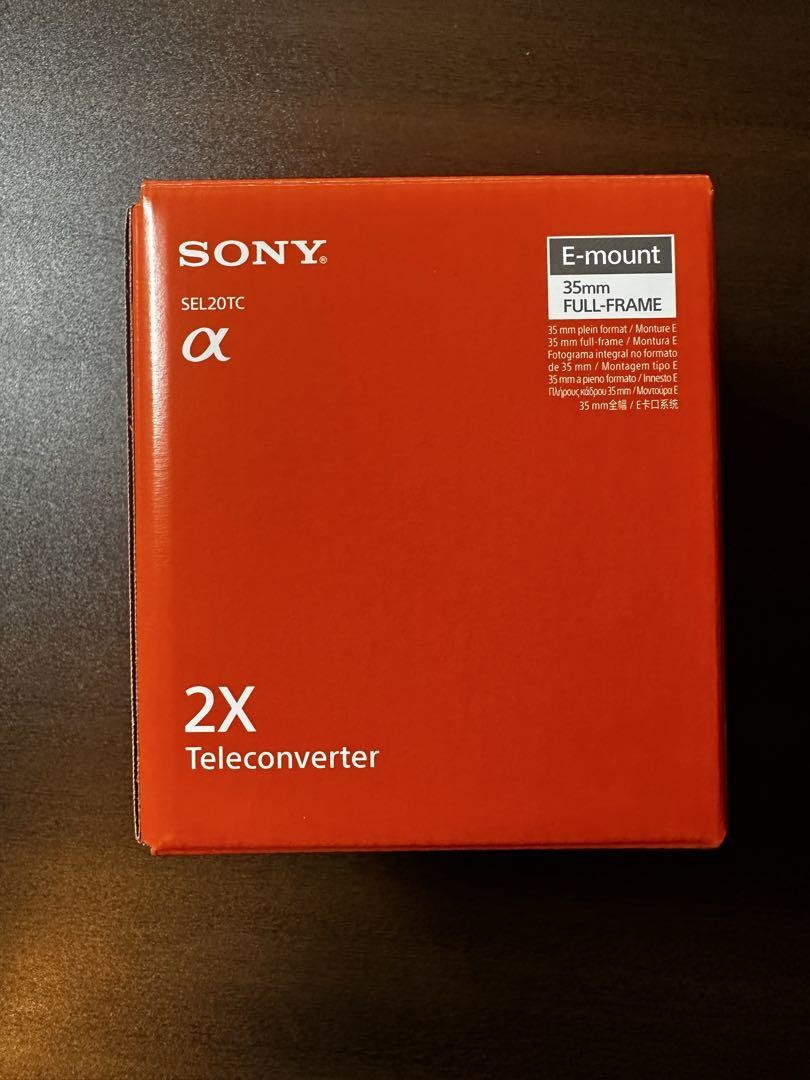 SONY SEL20TC 2X Teleconverter Full Frame E-Mount in Box Lens