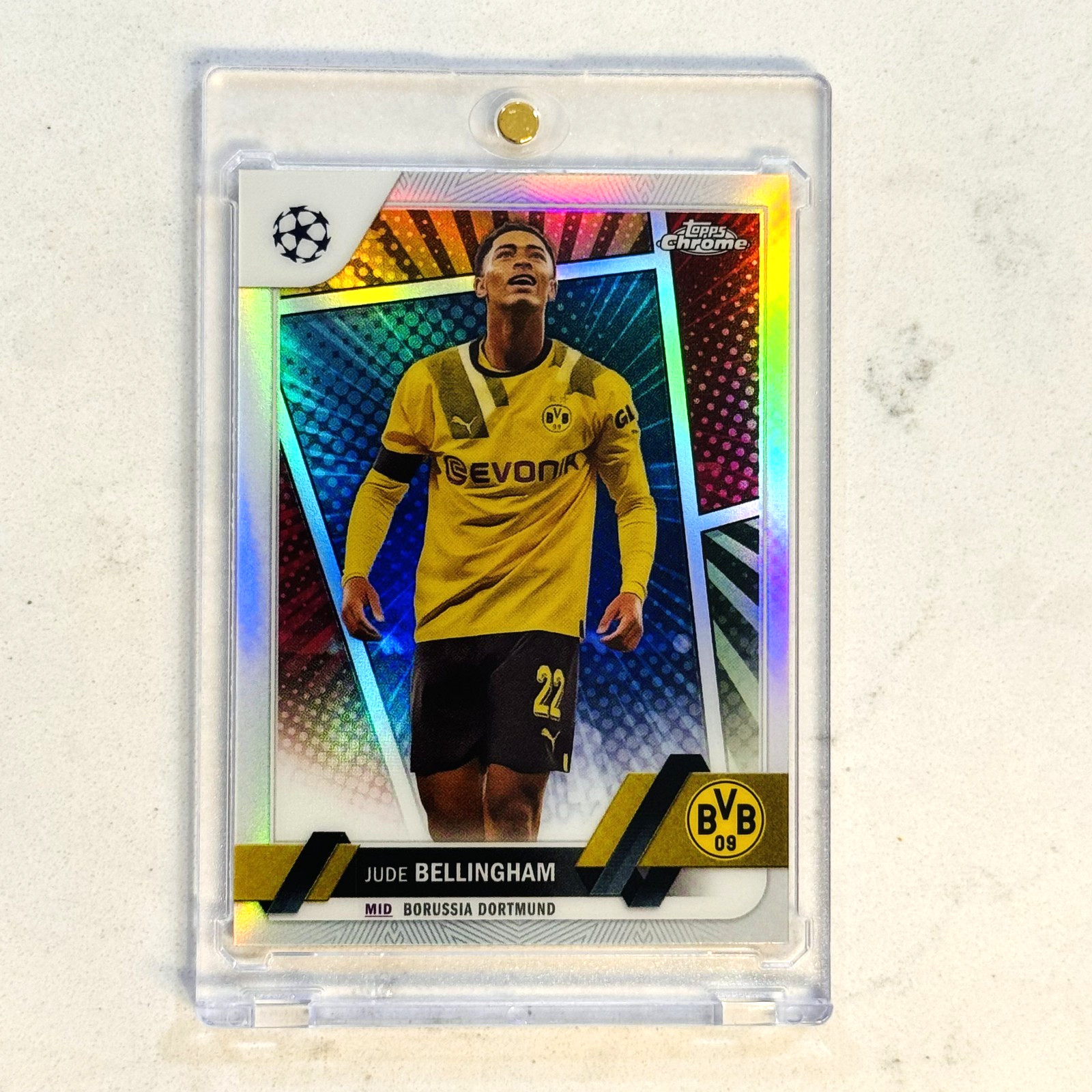 2022-23 Topps Chrome UEFA #22 Jude Bellingham Hero Variation Sp Case Hit