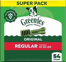 Greenies Veterinarian-Recommended Adult Natural Dental Dog Treats Regular Size