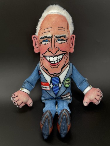 Fuzzu Joe Biden Plush Political Parody Malarkey Joe Small Squeeker Dog Toy 12"