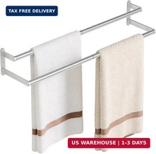 Double Towel Bar 24 Inch, Towel Rack for Bathroom, Stainless Steel Double Bath T