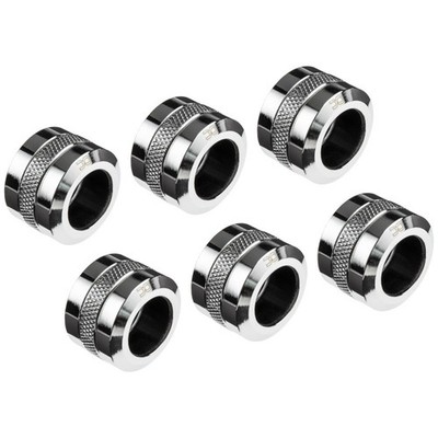 Alphacool 17476 Chrome Brass Mounting Kit 1/4'' 23mm 2.6cm 16mm Silver