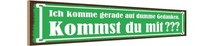 Holzschild 10X46 Cm Kommst Du Mit Auf Dumme Gedanken Deko Geschenk Holz Schild