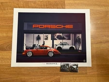 LEEN CUSTOMS X COOLED COLLECTIVE POSTER AND 2X PORSCHE LEEN PINS 59/100