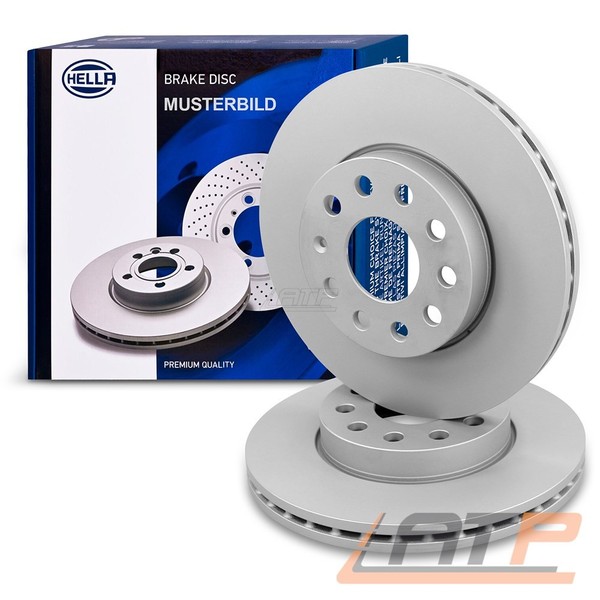 2X Hella Bremsscheibe Vorderachse U.A. FüR Chevrolet, Opel, Vauxhall-image