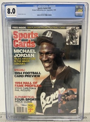 Krause Publications Inc. Sports Cards 109  94 CGC 8.0 Michael Jordan Baseball  