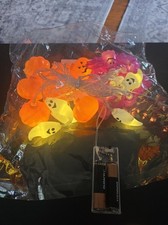 New 20 Led Halloween Lights Pumpkins Bats,Ghost
