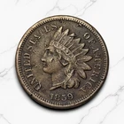 1859 🇺🇸 Indian Head Cent, Free Shipping!