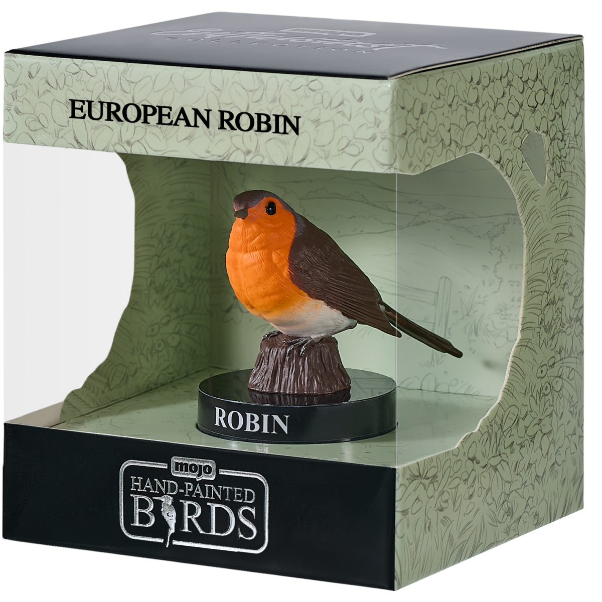Mojo European Robin Gift Boxed figure toys plastic wild nature garden bird