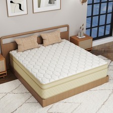 12"14" Gel Memory Foam Hybrid Pocket Coil Mattress Twin Full Queen King In A Box