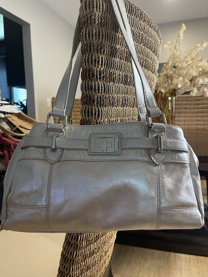 Croft & Barrow Women's Shoulder Bag Purse Satchel Hobo Tote Leather - Image 4 of 4