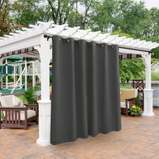 BONZER Waterproof Outdoor Curtains for Patio Deck Sunroom - Thermal Insulated