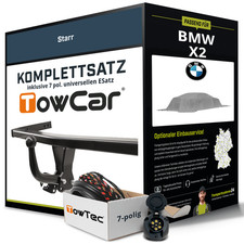 Für BMW X2 Typ U10 Anhängerkupplung starr +eSatz 7pol universell 11.2023-jetzt