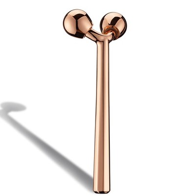 Tekson Face Roller, Facial Metal Massager, Massage Tool for face Rose Gold 
