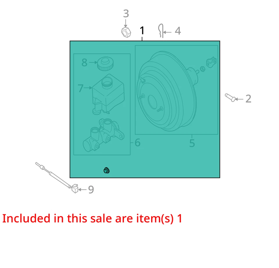 Suzuki Forenza 2008 potenciador de freno OEM 117 k millas - LKQ391631469 Foto 4 de 4