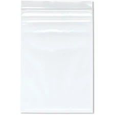 Plymor 7" x 10", 4 Mil Heavy Duty Zipper Reclosable Plastic Bags