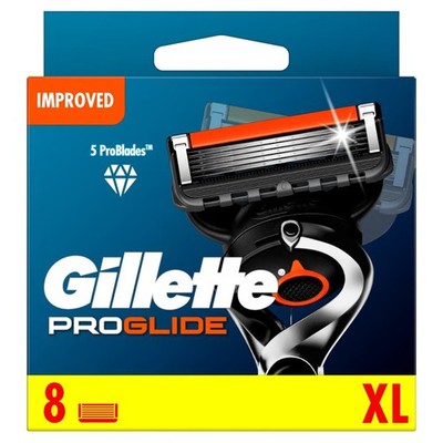 Gillette Proglide XL Klingen Packung mit 8 Patronen Brandneu Original