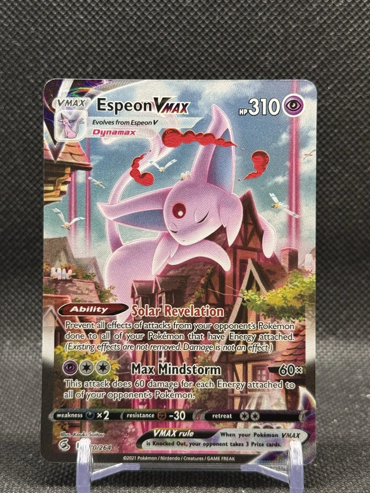 Pokemon Fusion Strike Espeon VMAX 270/264 Full Art Secret Rare