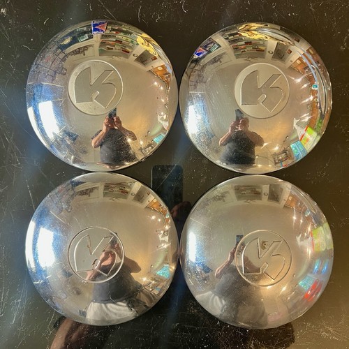Set of 4 x 1949-1954 Kaiser-Frazer Henri J Vagabond 7.5" “BR99” Dog Dish Hubcaps