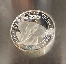 1 oz silver coin African wildlife elephant 999.9 pure. 2021 Free P&P 99.69 per troy oz