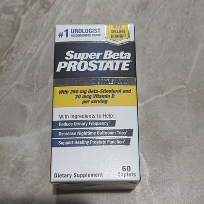 New Vitality Super Beta Prostate Urinary Health Caplets - 60 Count EXP 2028+