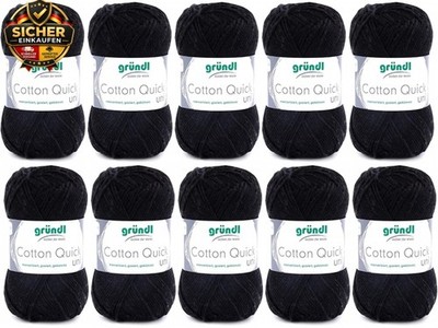 Gründl Wolle Cotton Quick uni - dünne Wolle zum Häkeln - Strickgarn - Häkelgarn 