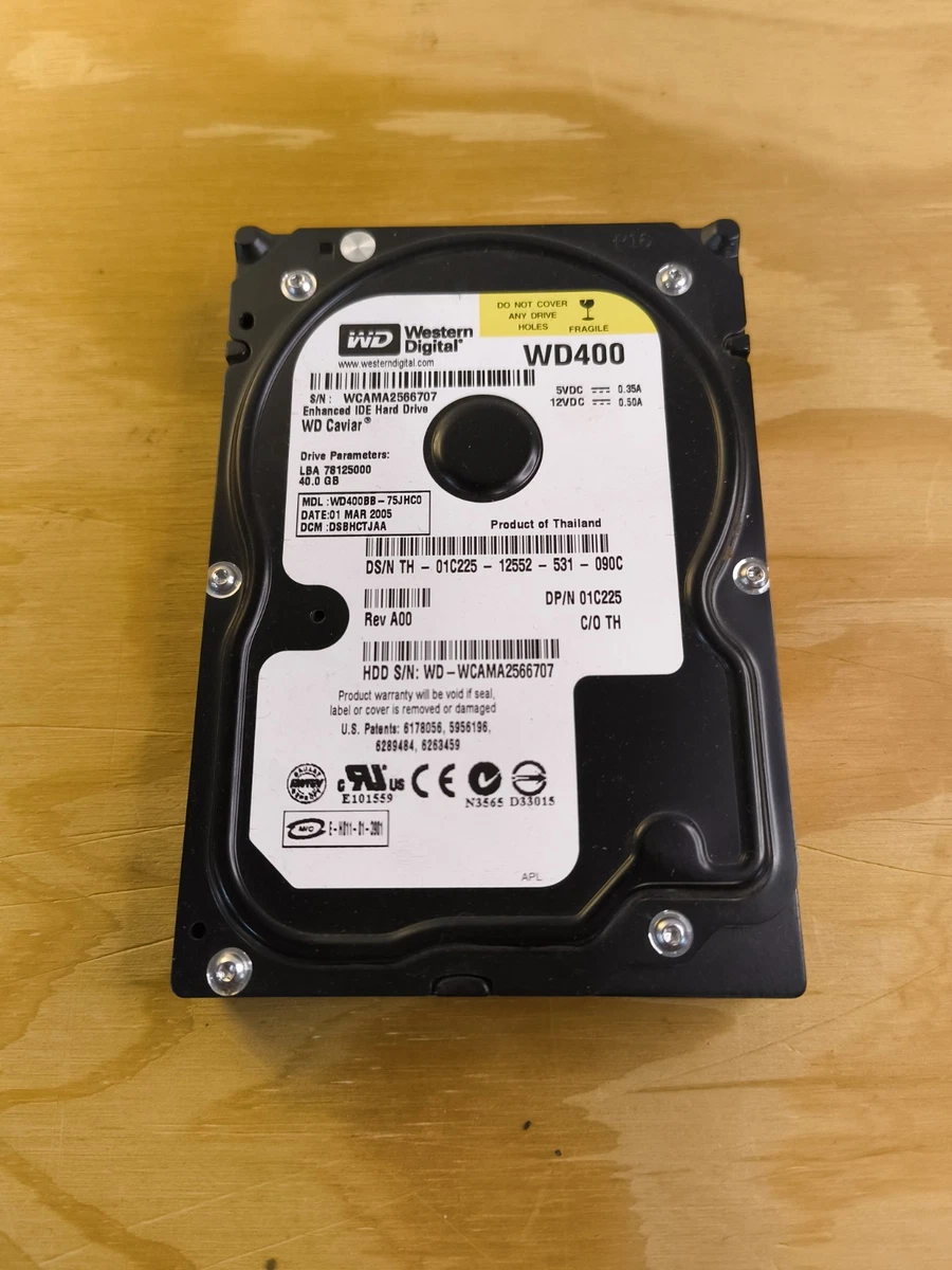 外付けハードディスク・ドライブ Western Digital WD400 120GB HDD Western Digital Wd400 for sale | eBay