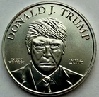 2016 Donald Trump MAGA Coin, One Troy Ounce of 999 Fine Silver, Brilliant UNC