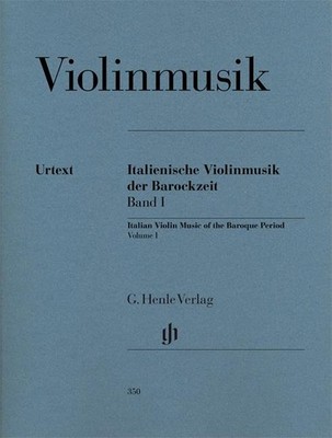Italian Violin Music of the Baroque Era Vol. 1 violin and piano G. Henle Verlag